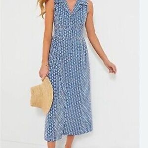 Tuckernuck / Pomander Place Blue Eyelet Noelle Maxi Dress